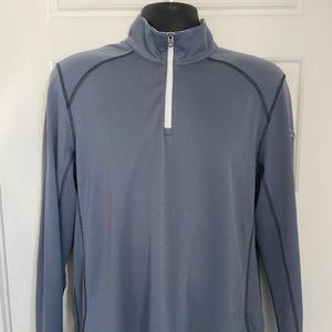 Puma Dry Cell Mens Size M  1/4 Zip Pullover Grey